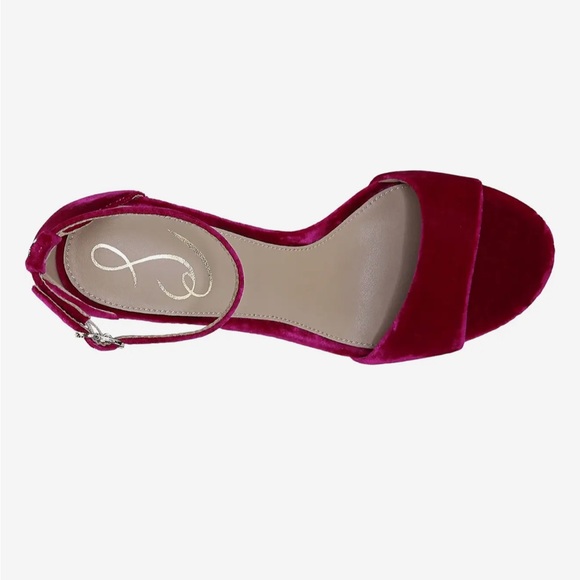 NWT Sam Edelman Robyn strappy heels in raspberry size 9 - Picture 2 of 4